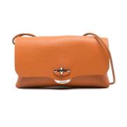 Oransje Skinn Clutch Veske