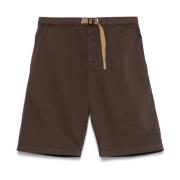 Brun Elastisk Midje Shorts