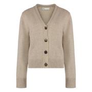 Ribbestrikket Ull Cardigan