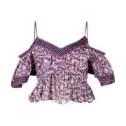 Blomster Cold-Shoulder Bluse