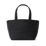 Svart Punch Logo Mini Tote Bag