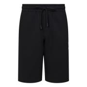 Sort Krone Bi Broderi Shorts