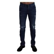 Luksus Mainline Denim Jeans Blå