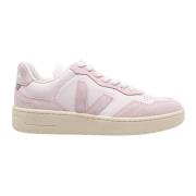 Rosa Skinn Semsket Sneakers