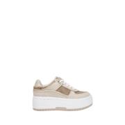 Beige Sneakers med Elegante Detaljer