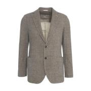 Brun Blazer Easy Jacket Stil