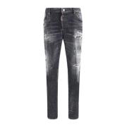 Vintage Skater Jeans med skinn lapp