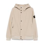 Beige Parka for Menn