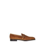 Brun Loafer Sko Elegant Stil