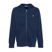 Zip-through sweatshirt med Polo Pony-motiv