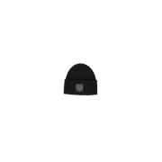 Svart Ull Tiger Beanie Lue