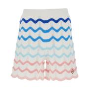 Stripet Wave Multicolor Logo Shorts