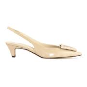 Beige skinnsko med slingback fra Bone