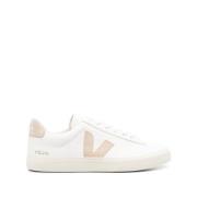 Hvit og Beige Sneakers Unisex Sko