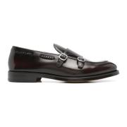 Brun Skinn Dobbelt-Spenne Loafers