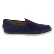 Blå Semskede Slip-On Loafers