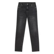 Svart Brodert Glam Jeans