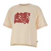 Grafisk Tee Beige T-skjorter Polos