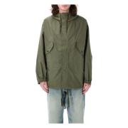 Fish Tale Parka Jakke Oliven