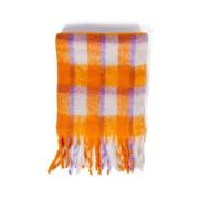 Oransje Gingham Sjekk Skjerf