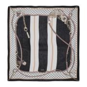 Elegant Chain Print Silk Scarf