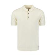 Solid Relief Knit Polo Shirt