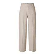 Sepia Tint Wide Leg Lin Bukse