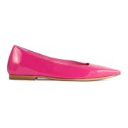 Fuchsia Patent Skinn Ballerina Sko