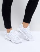 Nike Air Max 95 Trainers In All White