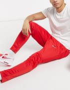 Nike Air knit joggers with embroidered swoosh in red