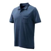 Men's Airmesh Polo Ss Blue Total Eclipse