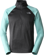 The North Face Men's 1/4 Zip Run Fleece Tnf Black/Wasabi