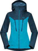 Bergans Women's Cecilie 3L Jacket Clear Ice Blue/Deep Sea Blue