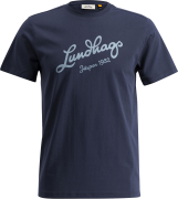 Lundhags Men's Järpen Logo T-Shirt Deep Blue