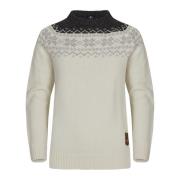 Gridarmor Women’s Snøkrystall Round Neck Ullgenser White/Dark Grey/Lig...