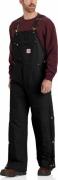 Carhartt Men's Firm Duck Insulated Bib Overall Black