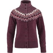 Fjällräven Women's Övik Knit Cardigan Dark Garnet