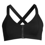 Women's Scuba Zip Bikini Top Black