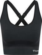 Hummel Women's hmlCLEA Seamless Sports Top Black Melange