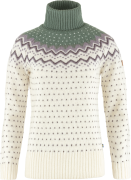 Fjällräven Women's Övik Knit Roller Neck Chalk White-Patina Green