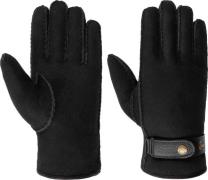 Stetson Men's Gloves Lambfur/Deerskin Black