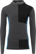 Aclima Men's WarmWool Hoodsweater with Zip Marengo/Jet Black/Corsair