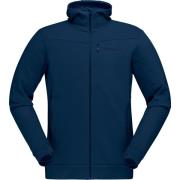 Norrøna Men's Falketind Warmwool2 Stretch Zip Hood Indigo Night