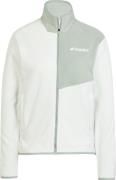 Adidas Women's Terrex Multi Full ZIP Fleece Jacket Line Green/Silver G...