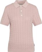 Barbour Women's Barbour Hartland Knitted Polo Jumper Primrose Pink
