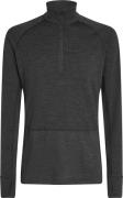 Icebreaker Men's Merino 260 ZoneKnit Long Sleeve Half Zip Jet Hthr