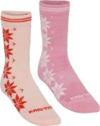 Kari Traa Women's Vinst Wool Sock 2-pack Light Pink