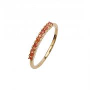 Pico Fineley Crystal  Ring 24 kt. Gullforgylt sølv N04002-