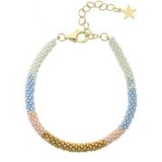 Nuni Copenhagen Josefine Armbånd 18 kt. Gullforgylt sølv A3133-Blue