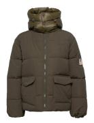 W. Hooded Puffer Jacket Fôret Jakke Green Svea